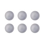 Lot de 6 assiettes  dessert en grs gris d19