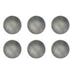 Lot de 6 assiettes  dessert en grs gris d22