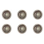 Lot de 6 assiettes à dessert en grès marron d21. 5 Lot de 6 assiettes à dessert en grès marron d21. 5
