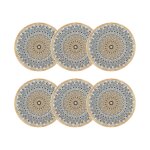 Lot de 6 assiettes  dessert en porcelaine 20cm