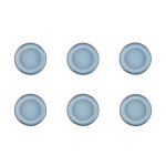 Lot de 6 assiettes  pain en grs bleu d16. 5