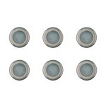 Lot de 6 assiettes  pain en grs gris d16. 5