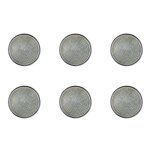 Lot de 6 assiettes  pain en grs gris d17
