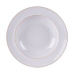 Lot de 6 assiettes  ptes 29 cm blanches en grs