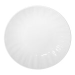 Lot de 6 assiettes plates 26, 5 cm blanches en porcelaine
