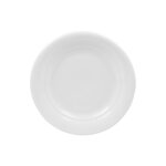 Lot de 6 assiettes plates 26 cm blanches en porcelaine