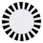 Lot de 6 assiettes plates 27 cm multicolores en porcelaine
