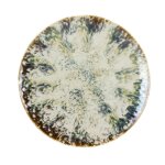 Lot de 6 assiettes plates abstraites en porcelaine 27cm