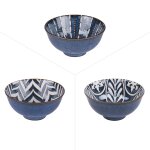 Lot de 6 coupelle 9, 5 cm bleus en porcelaine Lot de 6 coupelle 9, 5 cm bleus en porcelaine