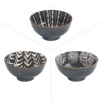 Lot de 6 coupelle brun 11, 5 cm marrons en porcelaine