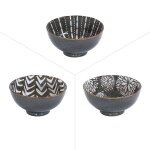 Lot de 6 coupelle brun 9, 5 cm marrons en porcelaine