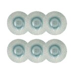 Lot de 6 coupelles en porcelaine blanche et bleue 15cm