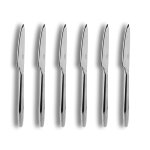 Lot de 6 couteaux  steak en acier inoxydable