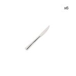 Lot de 6 couteau  steak argent en mtal 22cm