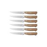 Lot de 6 couteaux  steak en inox marron