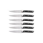 Lot de 6 couteaux à steak en inox noir Lot de 6 couteaux à steak en inox noir