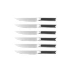 Lot de 6 couteaux  steak en inox noir