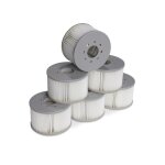 Lot de 6 filtres pour spas gonflables mspa v2, d106cm