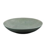 Lot de 6 grande assiettes creuses sauge 25 cm vertes en grès Lot de 6 grande assiettes creuses sauge 25 cm vertes en grès