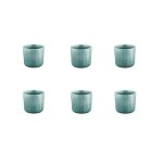 Lot de 6 mugs en grès bleu 20cl Lot de 6 mugs en grès bleu 20cl