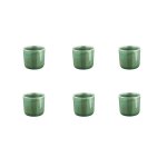 Lot de 6 mugs en grs vert 20cl