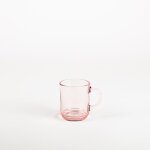Lot de 6 - mug en verre rose 26 cl