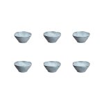 Lot de 6 petits bols en grs gris d10