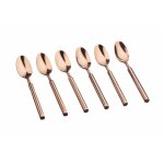 Lot de 6 petites cuillères en inox cuivre Lot de 6 petites cuillères en inox cuivre