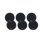 Lot de 6 sous - verres en feutre recyclé noir d10 Lot de 6 sous - verres en feutre recyclé noir d10