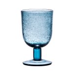 Lot de 6 verres  pied 28 cl bull bleus