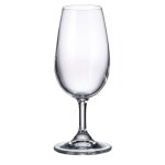 Lot de 6 verres  pied en cristallin 21cl
