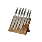 Lot de 7 couteaux de cuisine en inox gris