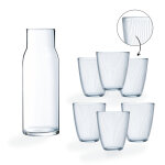 Lot carafe et 6 verres 31cl