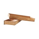 Lot de deux tiroirs en bois massif pour lit 160 x 200 cm Lot de deux tiroirs en bois massif pour lit 160 x 200 cm