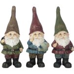 Lot nains de jardin assortis en rsine 25 cm