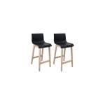 Lot de tabourets de bar en ch�ne 65cm