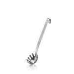 Louche  spaghetti en acier inoxydable argent