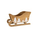 Luge traineau en pin noel