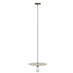 Luminaire suspension circulaire en métal doré Luminaire suspension circulaire en métal doré