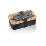 Lunch box en polypropylène noir Lunch box en polypropylène noir