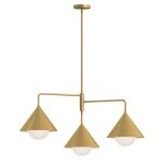 Lustre 3 lumières acier, rotin, verre opalin Lustre 3 lumières acier, rotin, verre opalin
