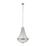 Lustre 3 lumires mtal / cristal d50cm