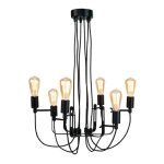Lustre 6 lumires mtal d55cm
