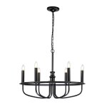 Lustre en acier finition noir Lustre en acier finition noir