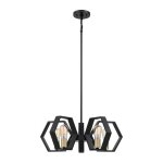 Lustre en acier finition noir terre