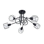 Lustre acier noir h 29 cm Lustre acier noir h 29 cm