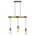 Lustre bois fonc