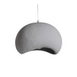 Lustre en ciment r�sine gris en 31x35x24 cm