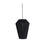 Lustre en coton noir, 30x30x38 cm Lustre en coton noir, 30x30x38 cm