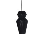Lustre en coton noir, 30x30x55 cm Lustre en coton noir, 30x30x55 cm